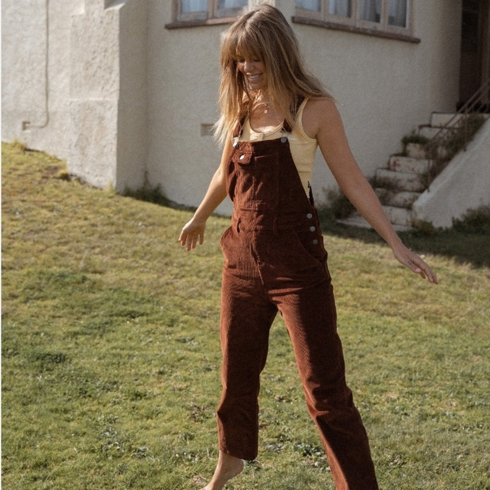 Age of Aquarius Cord Overall Tan - Picture 7 of 13